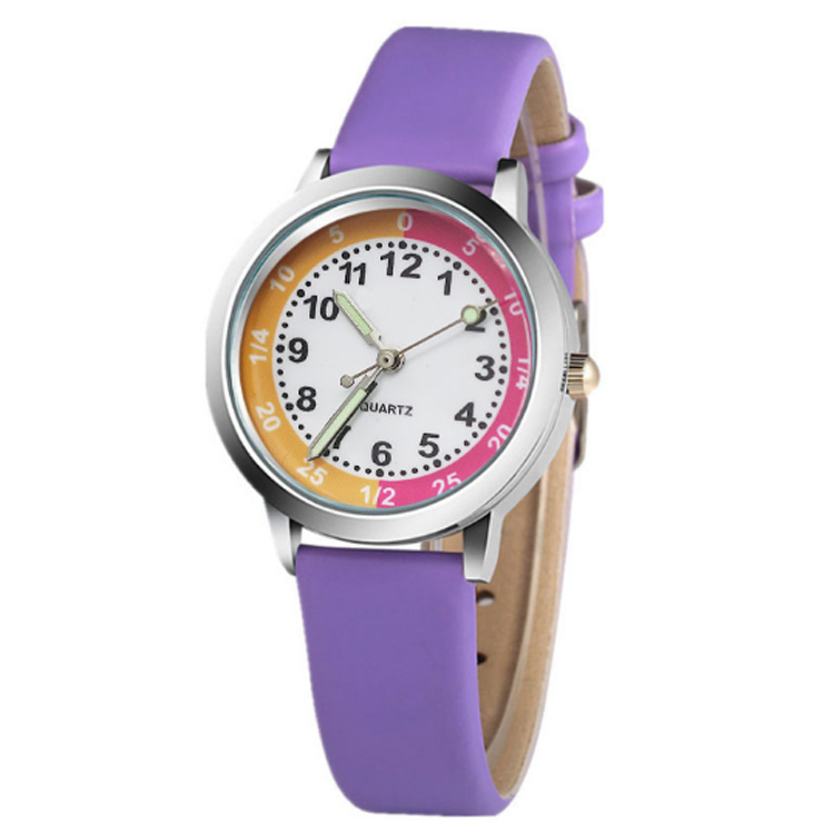 New arrival best sale kids sport watch with leather band